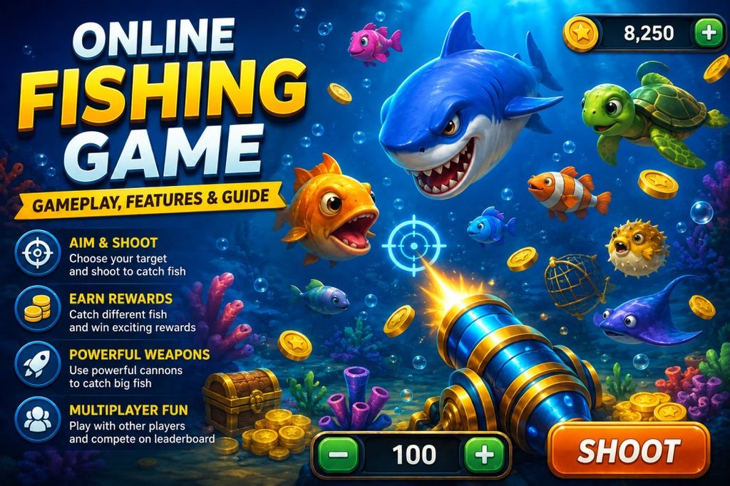 dream55 Online fishing game with underwater gameplay, fish, cannon and game features